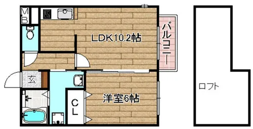リヴェールヴィラ【201号室】の間取り