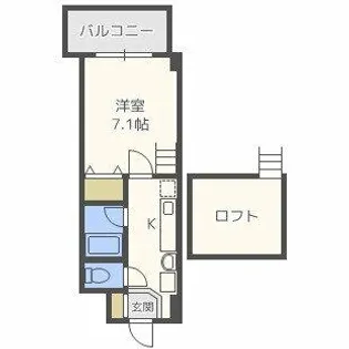 ラ・フォーレ東天満【9階】の間取り