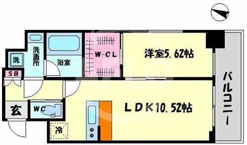La Douceur天満【2階】の間取り