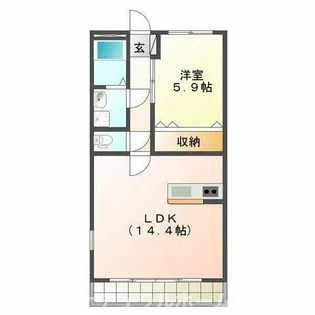 ライフパーク・ミナミ【3階】の間取り