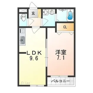 アート阪南町【3階】の間取り