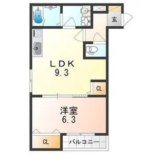 アート阪南町【2階】の間取り