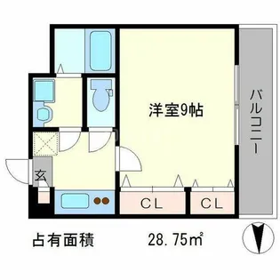 CROSS.BLD II【5階】の間取り