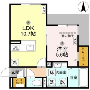 パサログランデ背戸口【2階】の間取り