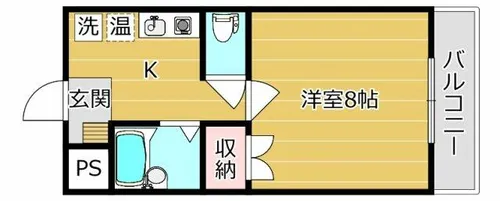 さつきハイム【605号室】の間取り