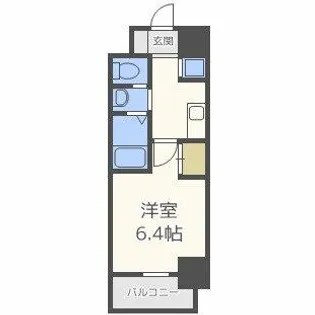 フレアコート梅田【8階】の間取り