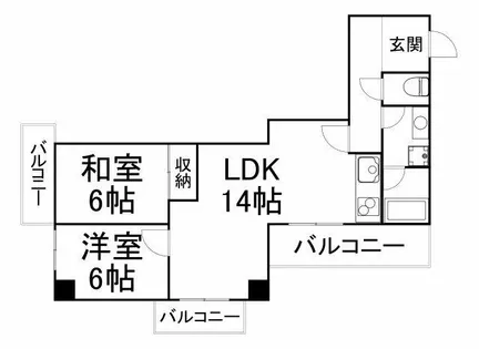 ベルンガーデン東平【7階】の間取り