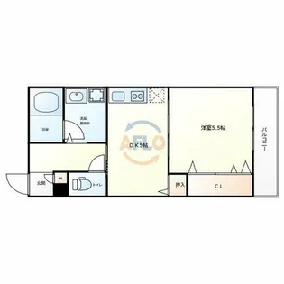 エルサ住之江【2階】の間取り