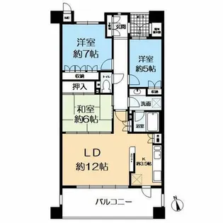 西宮門戸アーバンライフパークヴィレ【402号室】の間取り