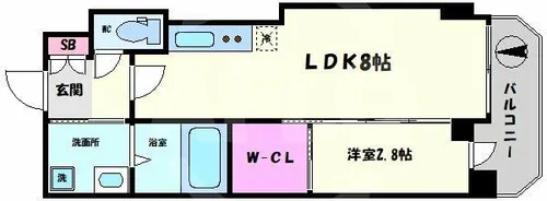 セレニテ日本橋プリエ【3階】の間取り