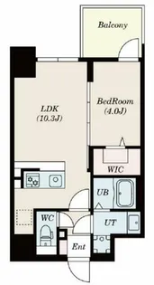 LaDouceur谷町【14階】の間取り