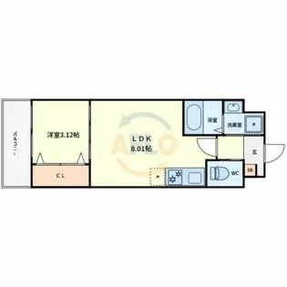 TERRA HIRANOHONMACHI【4階】の間取り