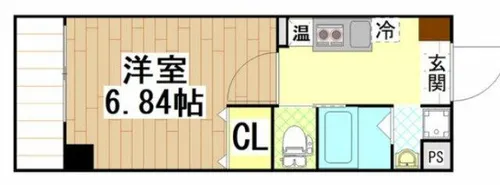 みおつくし西梅田Ⅳ【4階】の間取り