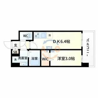 プレサンス東淀川駅前プローシェ【10階】の間取り