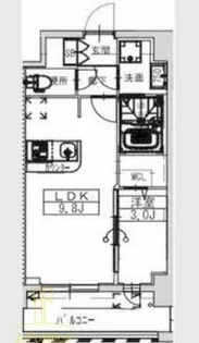ALIVISドーム前【4階】の間取り