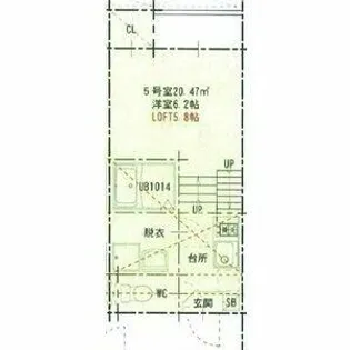 CRESTA【105号室】の間取り