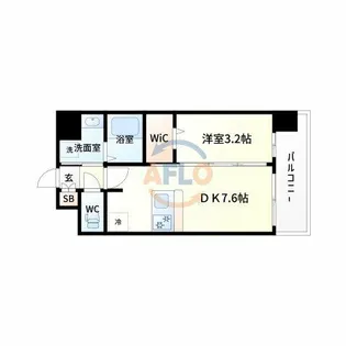 プレサンス東淀川駅前プローシェ【5階】の間取り