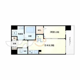 プレサンス東淀川駅前プローシェ【5階】の間取り