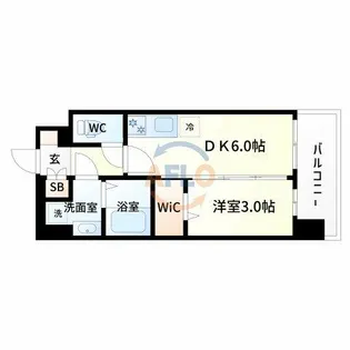 プレサンス東淀川駅前プローシェ【5階】の間取り