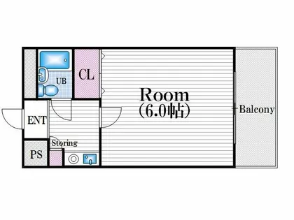 アクエルド大淀【3階】の間取り