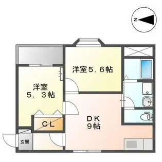 コーポナカネ【2階】の間取り