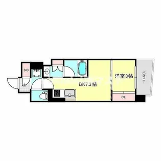 コンフォリア・リヴ本町WESTQ【14階】の間取り