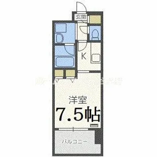 アーバネックス西長堀【4階】の間取り