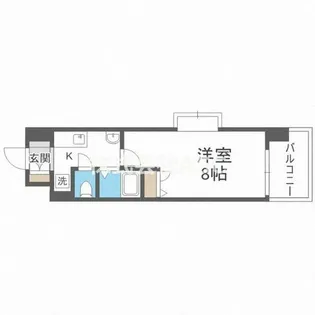 CITY SPIRE北梅田【601号室】の間取り