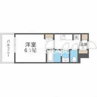 メインステージ天王寺サイドシティ【0905号室】の間取り