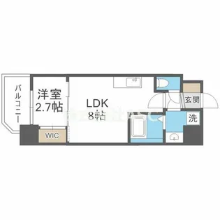 セレニテ夕陽丘エクラ【4階】の間取り