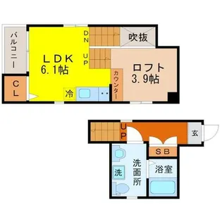 Pura Vidaナゴヤドーム前【2階】の間取り