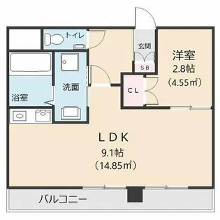 オオタビル【6階】の間取り