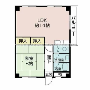 ハイツヒサシ【3階】の間取り