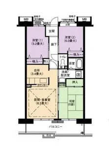 アーバンラフレ鳴海 3号棟【1階】の間取り