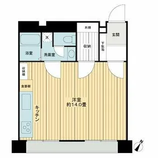 東カン福岡第一キャステール【8階】の間取り