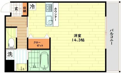 グランデュオM海老江【7階】の間取り