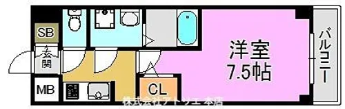 サムティ大阪GRANDEAST【2階】の間取り