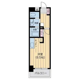 willDo浜崎通【0214号室】の間取り