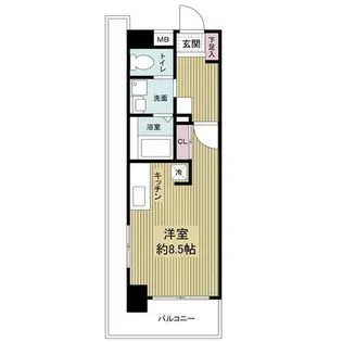 willDo浜崎通【0516号室】の間取り