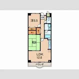 ニックあさひ【2階】の間取り