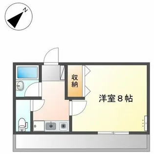 エスポワール朝倉【201号室】の間取り