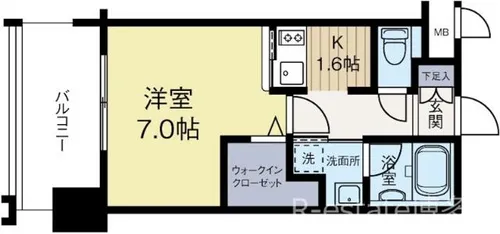 福岡県福岡市博多区博多駅前4丁目【マンション】の間取り