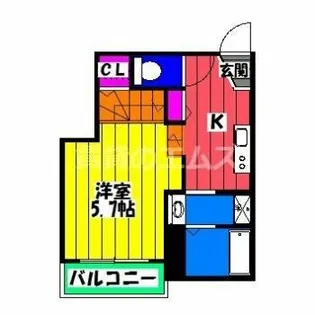 ルミカ美野島【101号室】の間取り