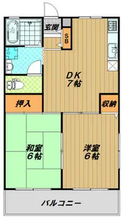 ハイツリサ【2階】の間取り