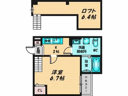 FOREST大蓮東【1階】の間取り