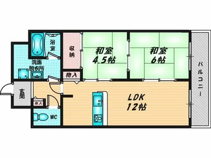 グレイスコート【5階】の間取り