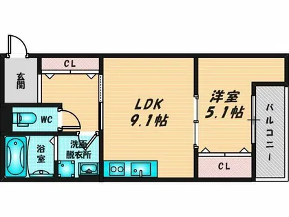 Act布施【3階】の間取り
