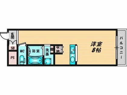 RINコート巽東【2階】の間取り