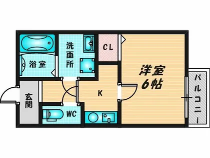 リブレ東大阪【1階】の間取り