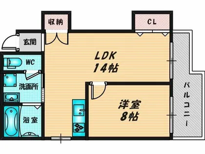 大蓮ハイツ【3階】の間取り